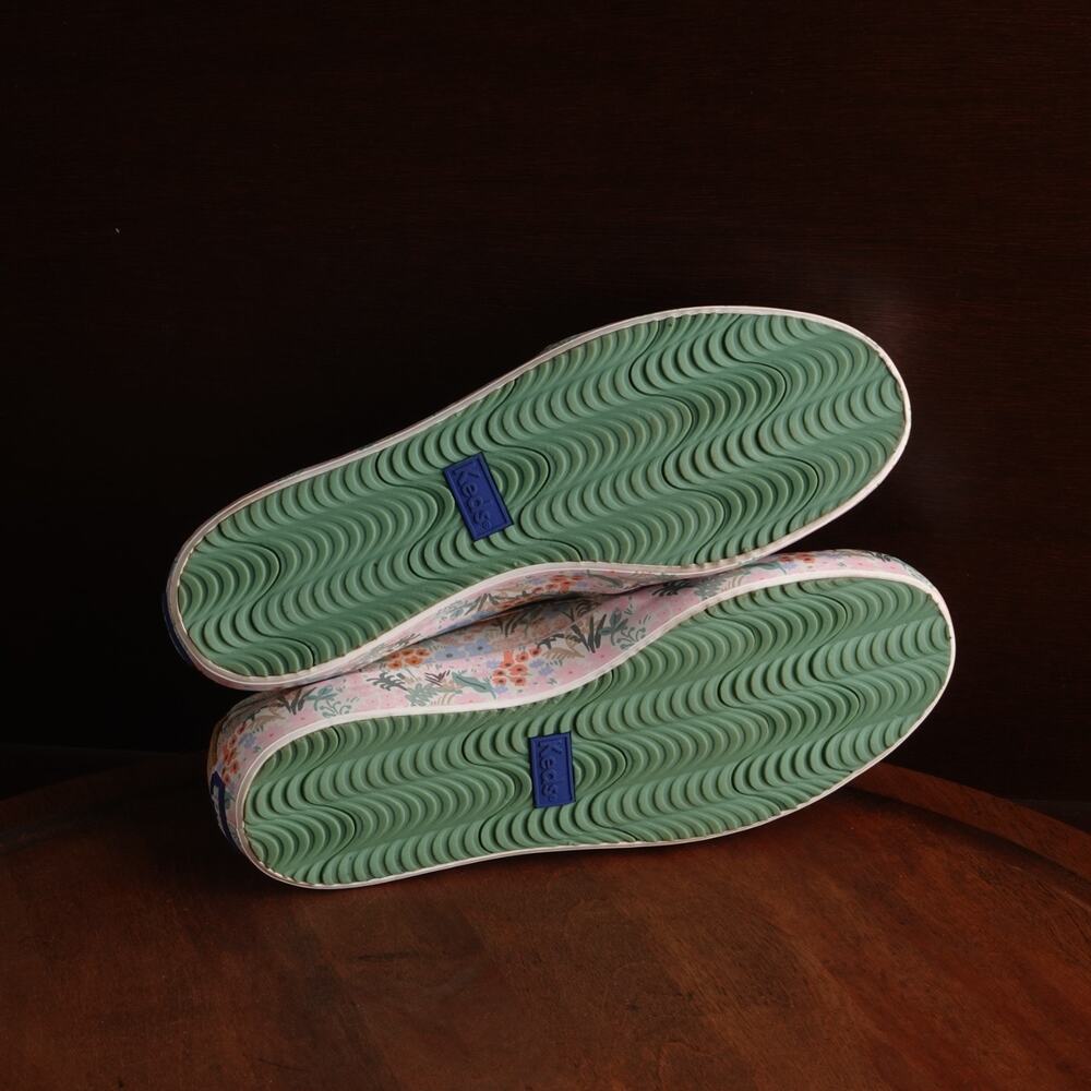 Keds x Rifle Paper Co. Sneakers WMS SZ 7 Double Decker Meadow Floral Casual Shoe - Picture 7 of 11